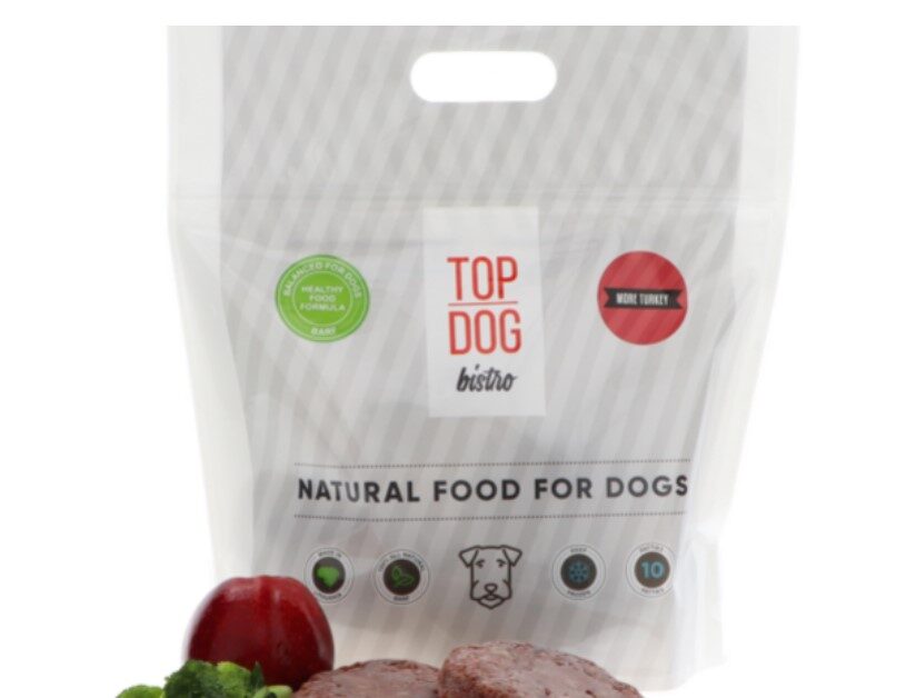 Tītars ar jēru Top Dog Bistro MORE TURKEY -1,600 kg porcionēta, sabalansēta svaigbarība