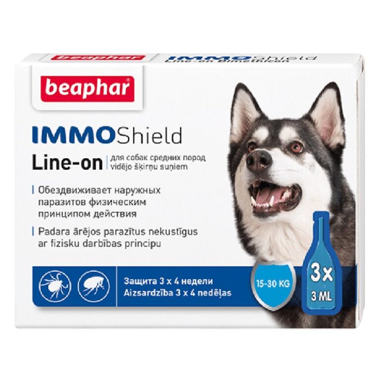 BeapHAR IMMO SHIELD pret ērču , blusu pilieni 3 gb.