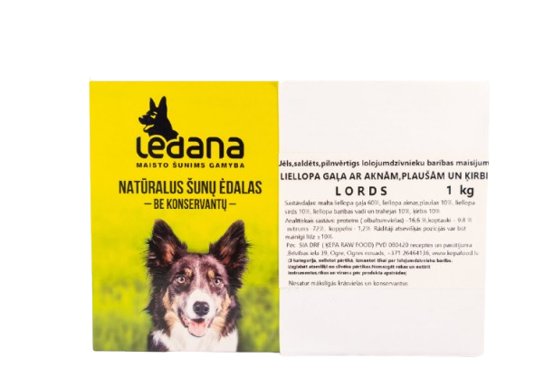LORDS — liellopa gaļa, aknas, plaušas, ķirbis 1 kg