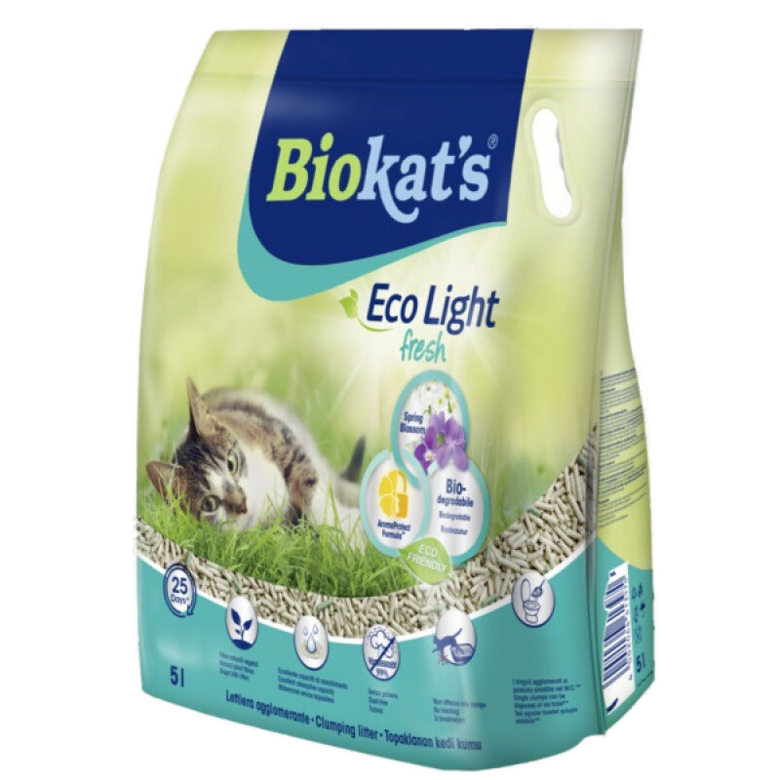 Eco-Friendly Cat Litter – Gimborn Biokat's Eco Light Fresh Spring Blossom (5L)