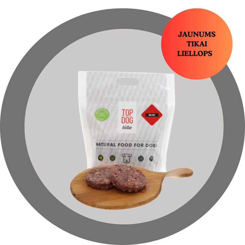 TOP DOG BISTRO complete frozen dog food "MORE CHICKEN" 1,600 kg