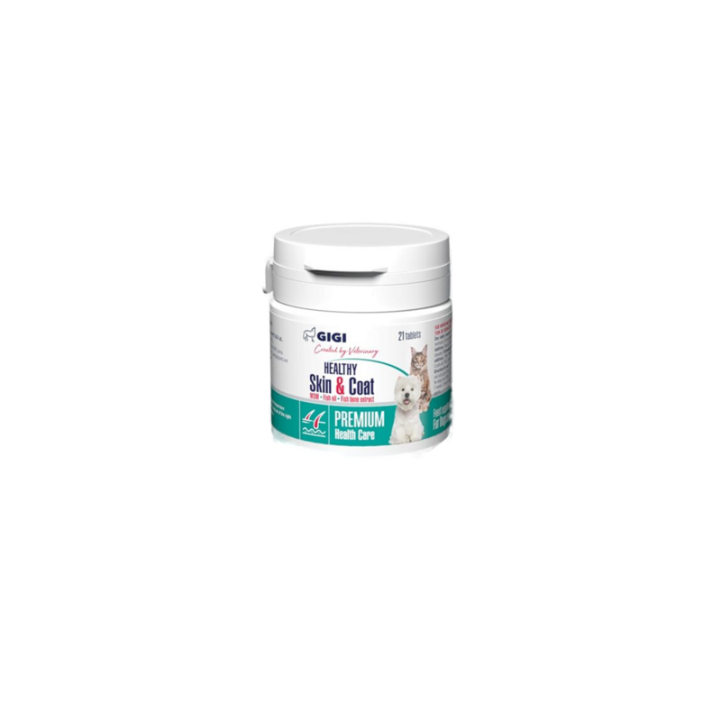 GIGI HEALTHY SKIN&COAT 21 tablete suņiem/kaķiem