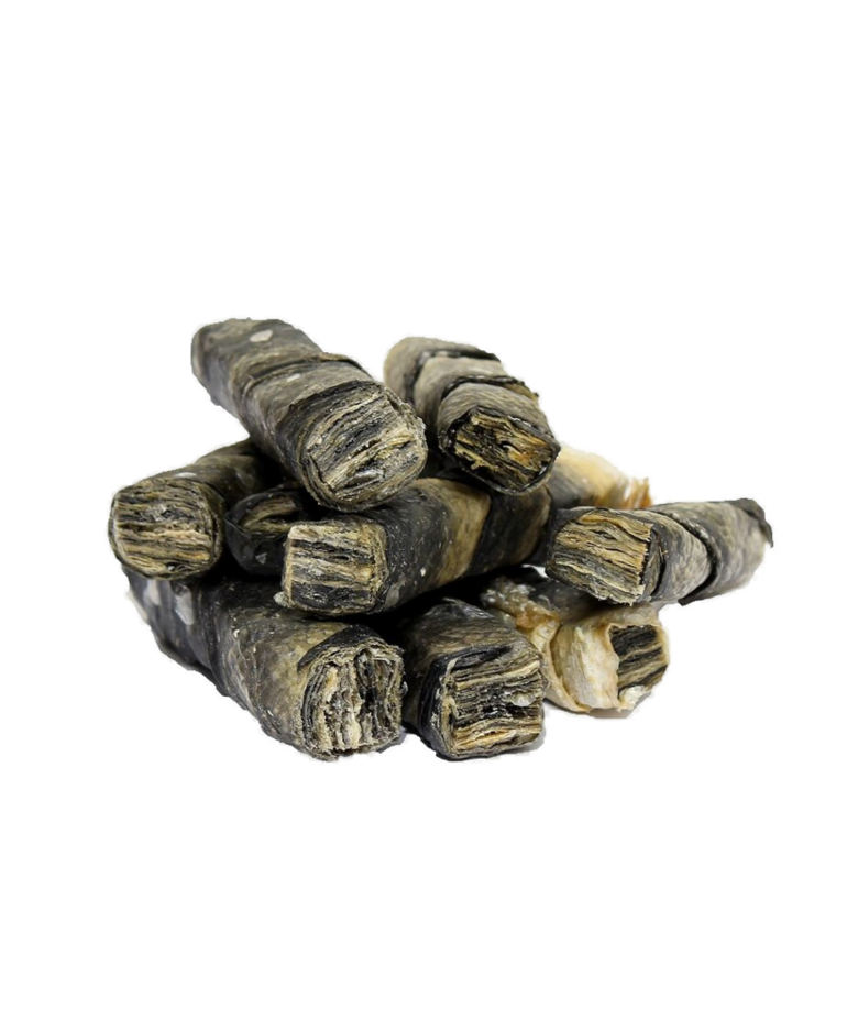 Salmon skin cigars