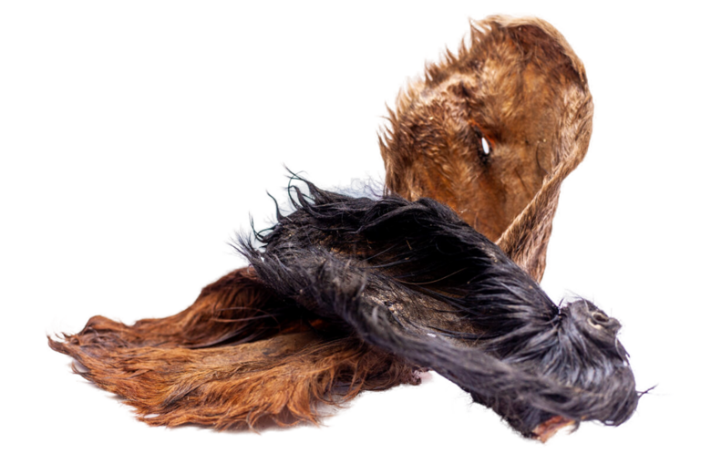 Beef ear with fur