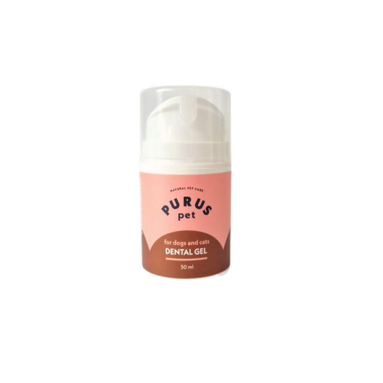 Purus pet dental care gel for dogs and cats with toothbrush