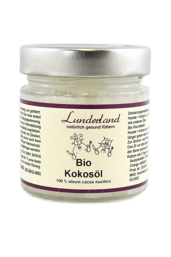 Lunderland. Bio coconut oil for dogs and cats 250 ml