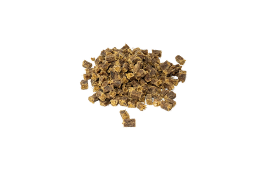 Deer meat cubes for training