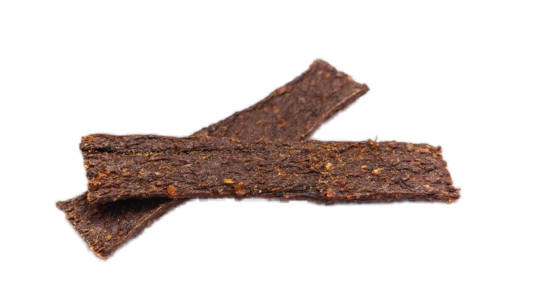 Wild boar meat strips
