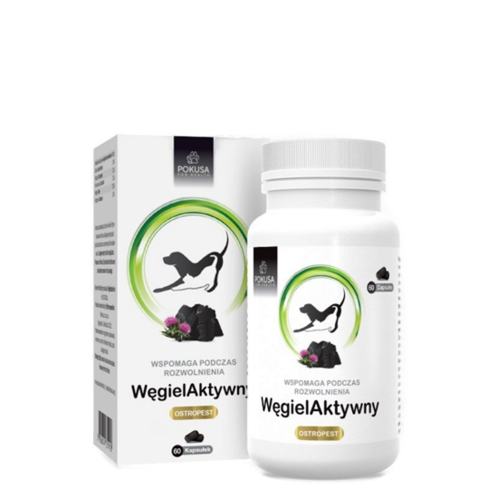 POKUSA BLACK COAL for digestive support 60 tablets