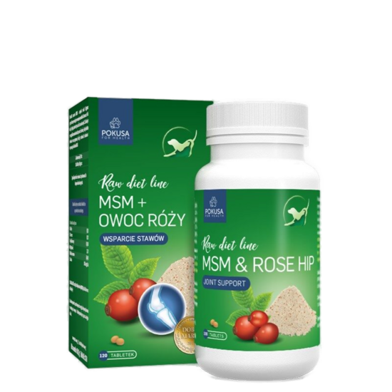 POKUSA MSM & ROSIE for joint pain relief/support 120 tablets