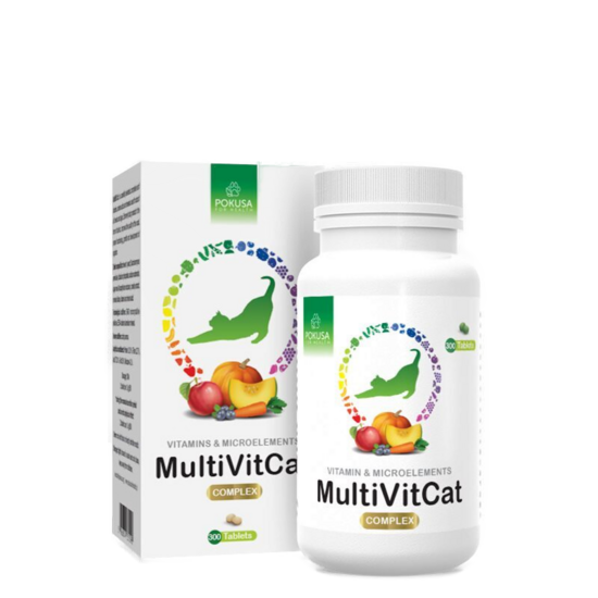 POKUSA MULTIVITAMINS FOR CATS 300 tablets