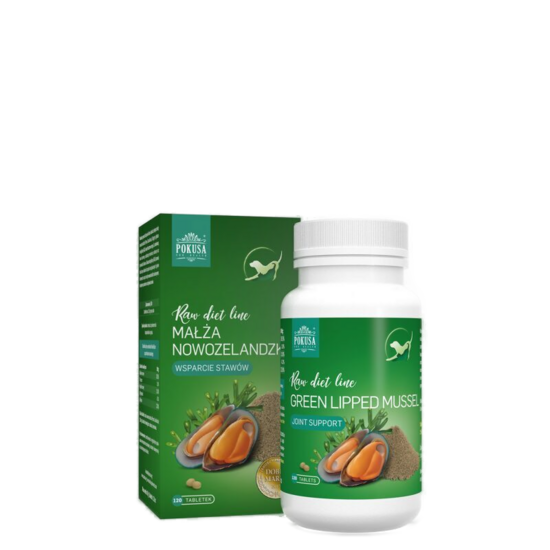 POKUSA GREEN SHELL for skin, feather and joint support 120 tablets