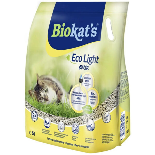 Eco-Friendly Cat Litter – Gimborn Biokat's Eco LIGHT EXTRA (5L) 