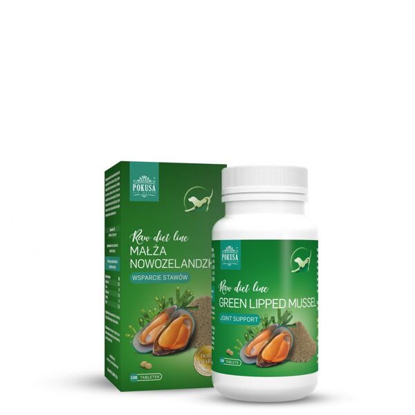 POKUSA GREEN SHELL for skin, feather and joint support 120 tablets