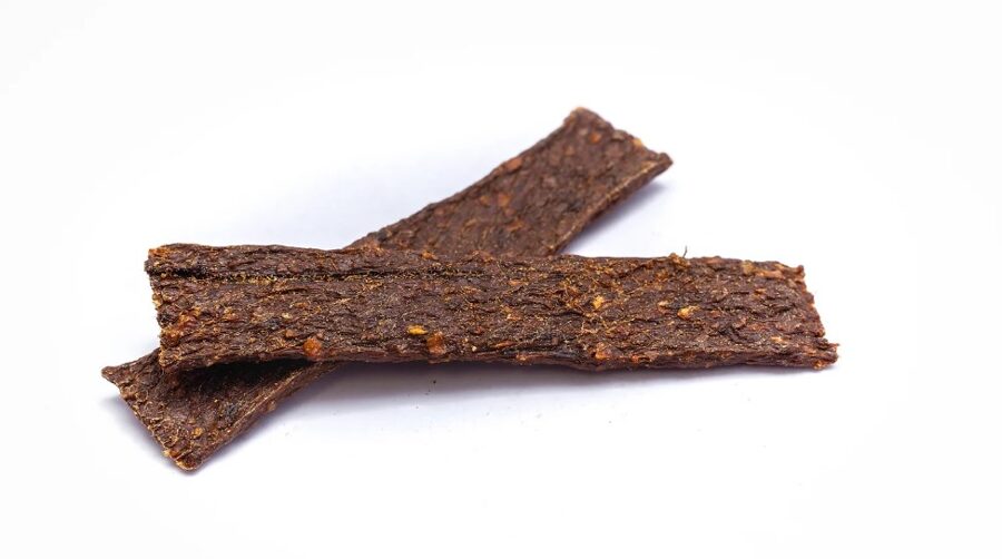 Wild boar meat strips