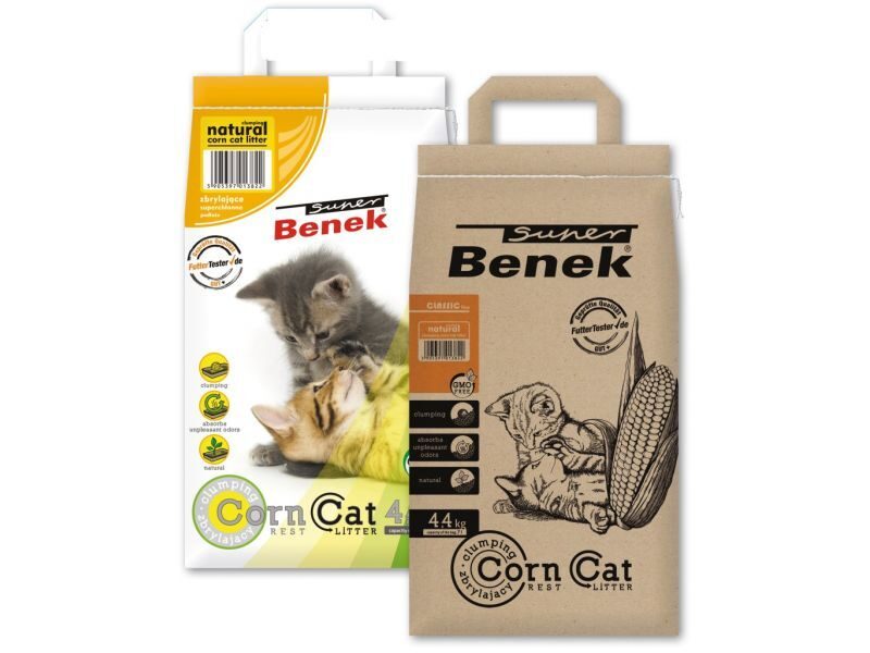 BENEK CORN LITTER 4.4 KG with the scent of the sea