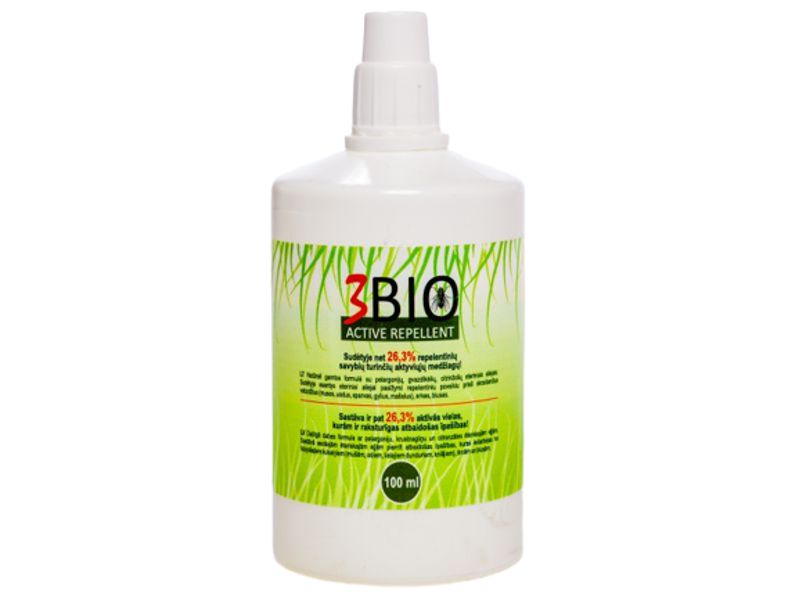 3 BIO ACTIVE against fleas, ticks, mosquitoes 100 ml