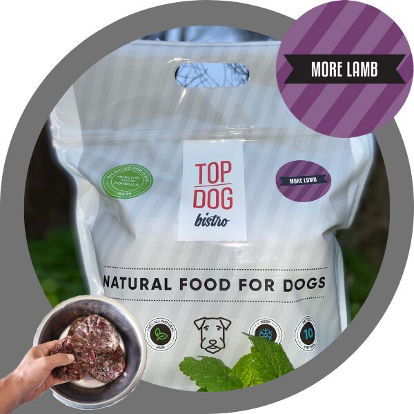 TOP DOG BISTRO complete frozen dog food "MORE LAMB" 1,600 kg