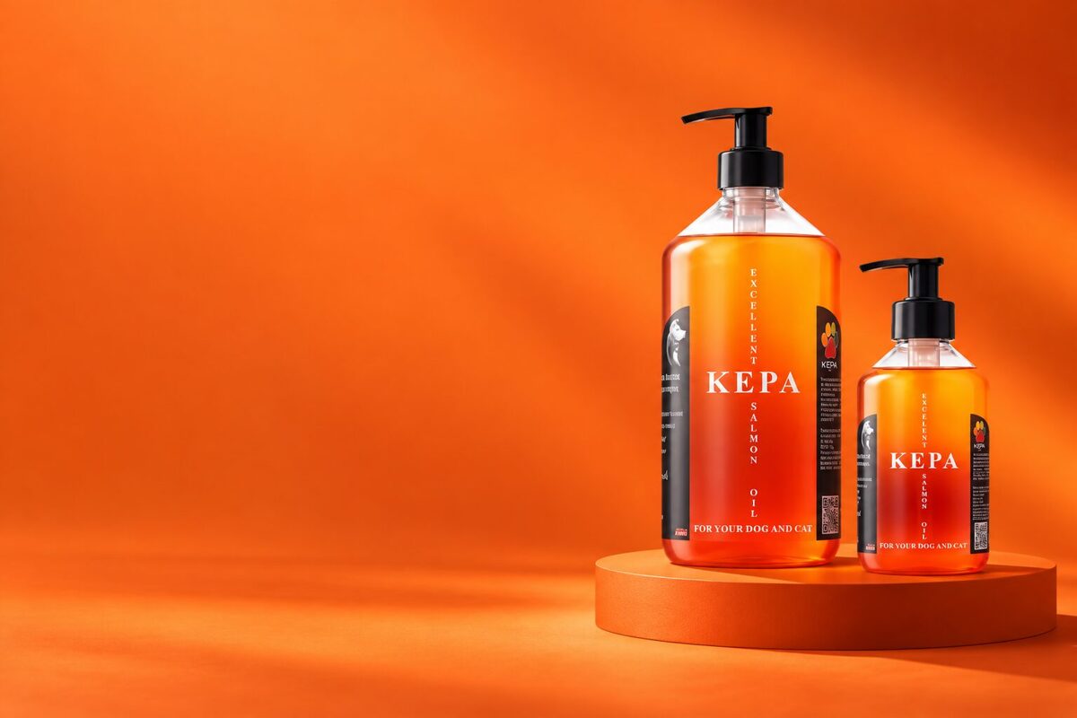 EXCELLENT KEPA laša eļļa — 300 ml un 1000 ml pudeles